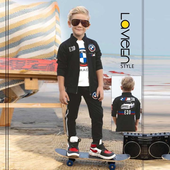 Boys' Racing Edition 3-Piece Tracksuit Set - BMW E30 Inspired cordset