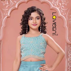 Indo-Western Sharara Set, Sky Blue, Premium Silk