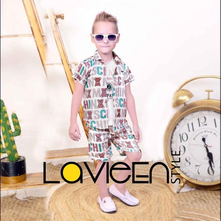 Teddy Print for a Trendy Twist - Co-ord sets for Boys
